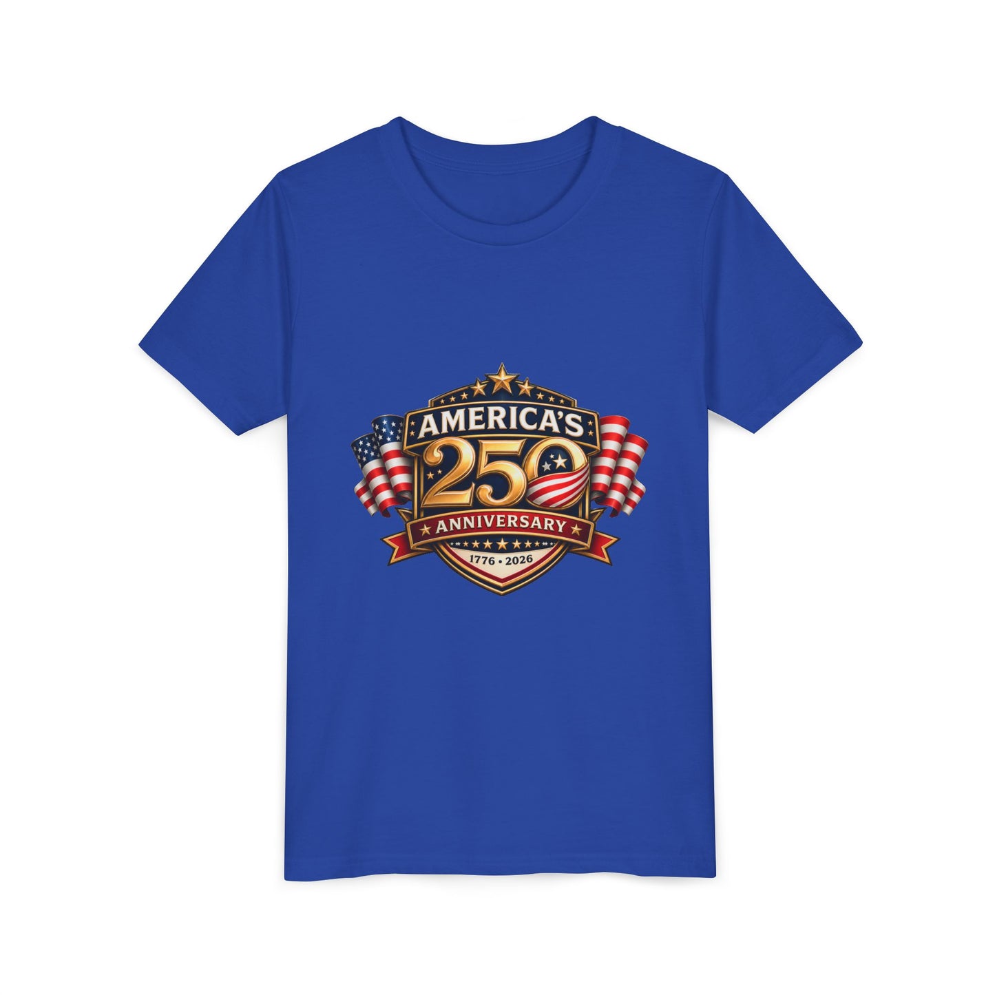 America's 250th Anniversary Youth Tee - Patriotic 1776–2026 Celebration Shirt