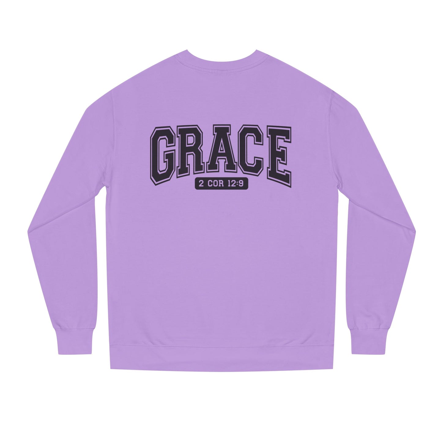 Grace Crewneck Sweatshirt – 'GRACE' 2 Cor 12:9 Christian Pullover