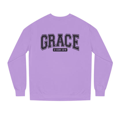 Grace Crewneck Sweatshirt – 'GRACE' 2 Cor 12:9 Christian Pullover