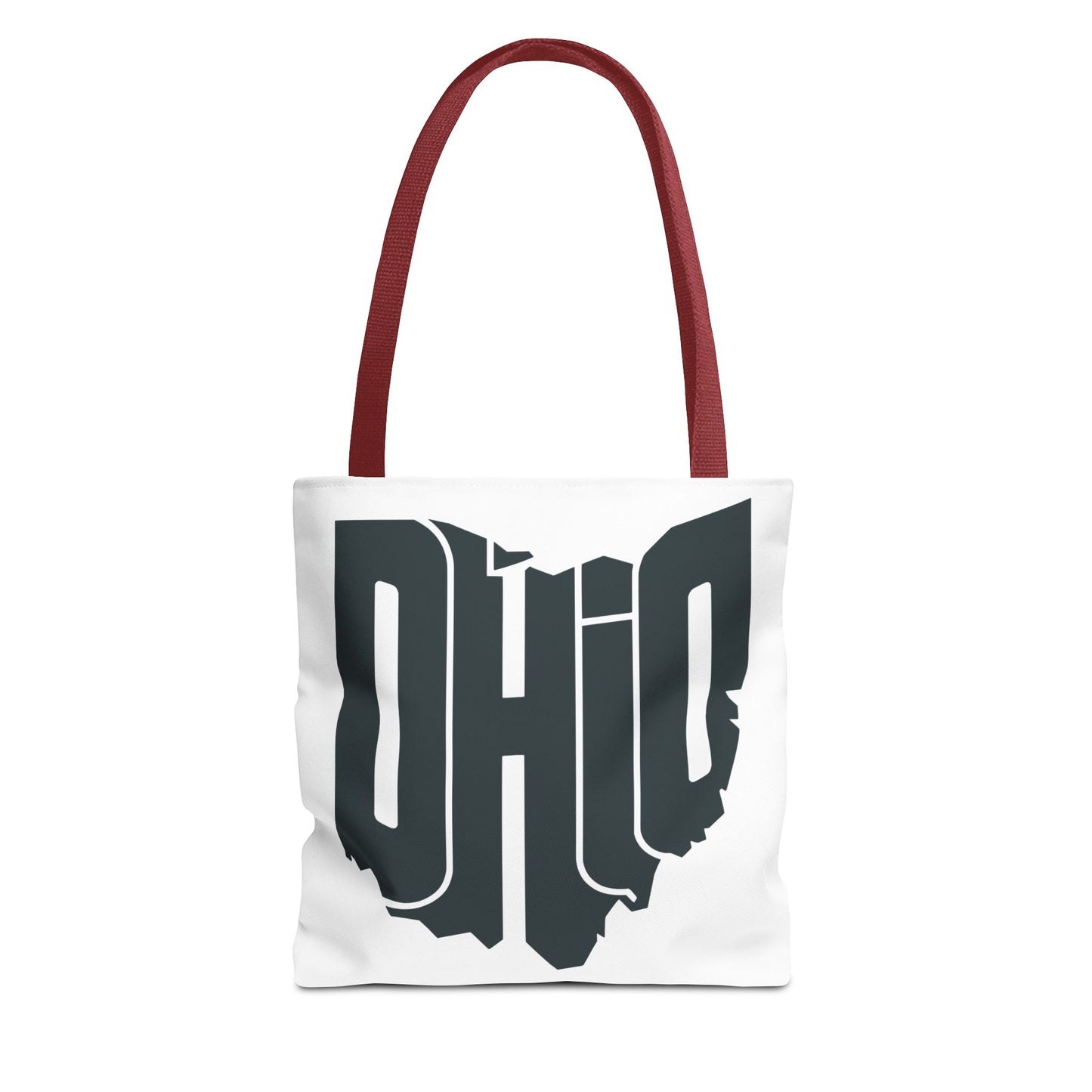 Ohio State Outline Tote Bag — Retro Ohio Text Graphic Tote
