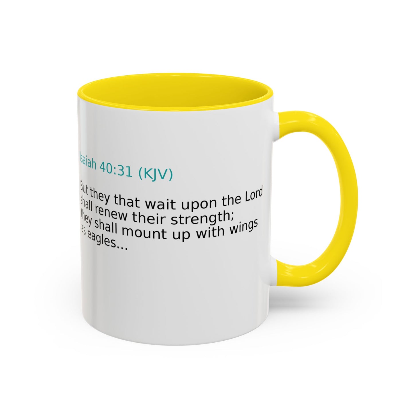 Scripture Coffee Mug — Isaiah 40:31 Inspirational Accent Mug (11/15oz)