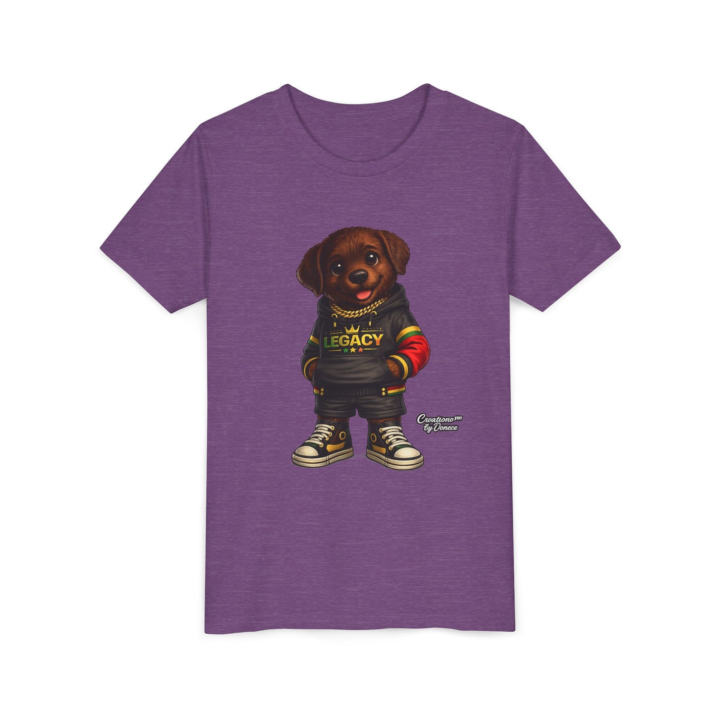 Youth Tee — Cute Rottweiler Puppy in 'Legacy' Hoodie Kids T‑Shirt
