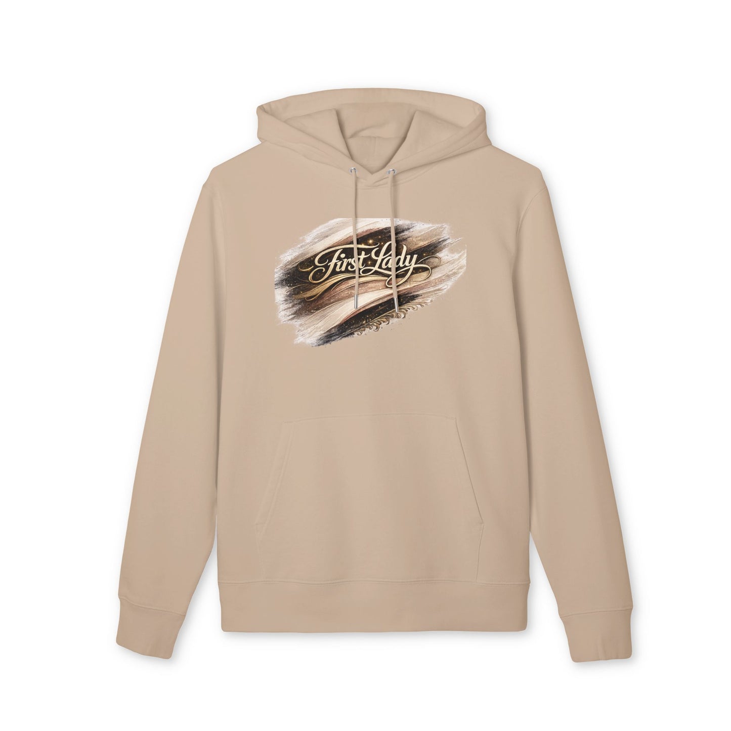 First Lady Brushstroke Hoodie — Elegant Script Pullover
