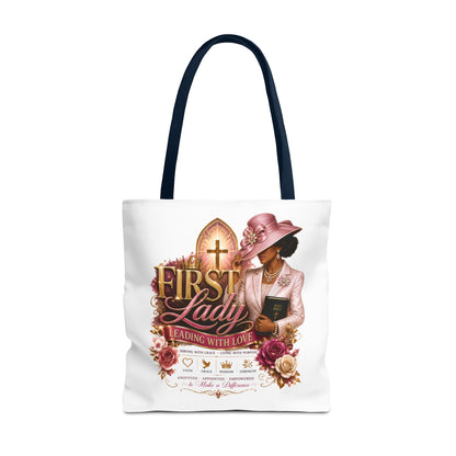First Lady Tote Bag — Faithful Church Lady Floral Churchgoing Purse