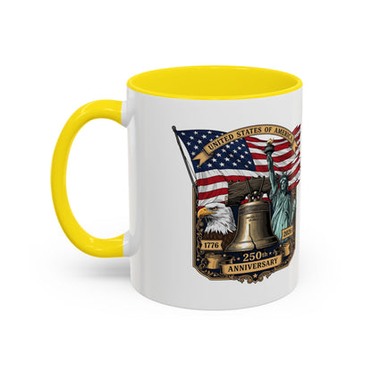 Liberty Anniversary Coffee Mug — 250th USA Celebration Accent Mug