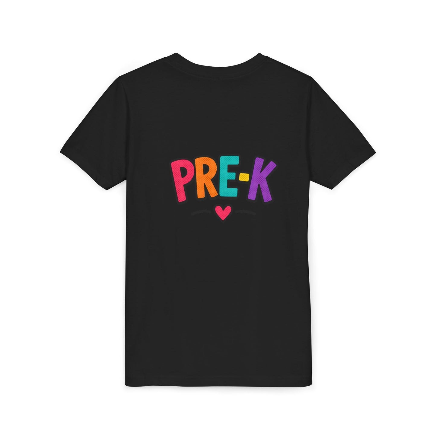 Pre-K Kids Tee — Colorful Heart Preschool Shirt for Boys & Girls