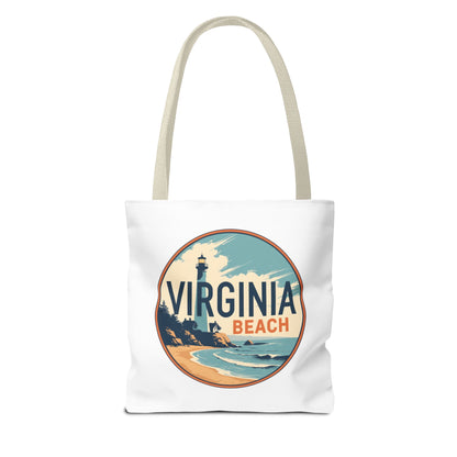 Virginia Beach Vintage Lighthouse Tote Bag