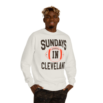 Sundays in Cleveland Football Sweatshirt