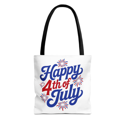 Happy 4th of July Tote Bag — Patriotic Fireworks Market Tote