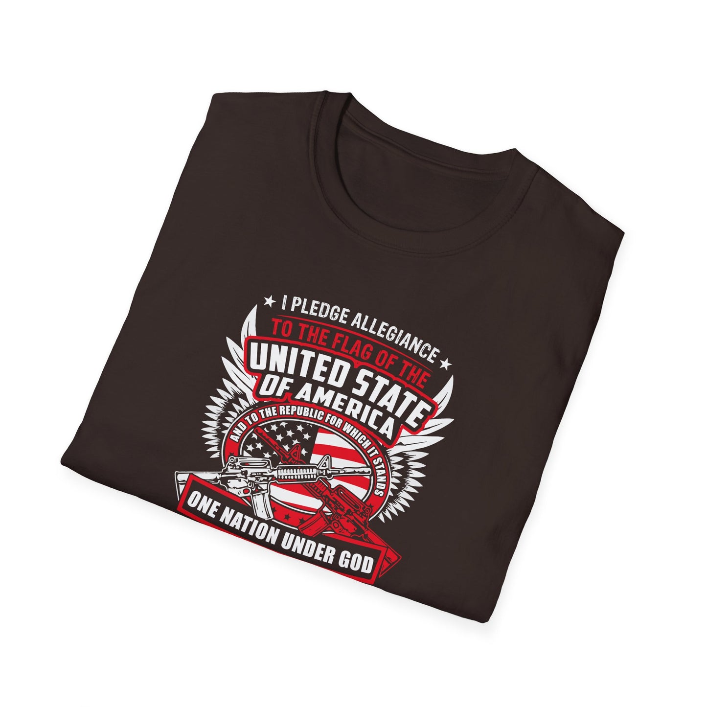 I Pledge Allegiance To the Flag of the of America The Reporlic for Which It Stands One Nation Under God Indivisible  With Liberty and Justice for All T-Shirt