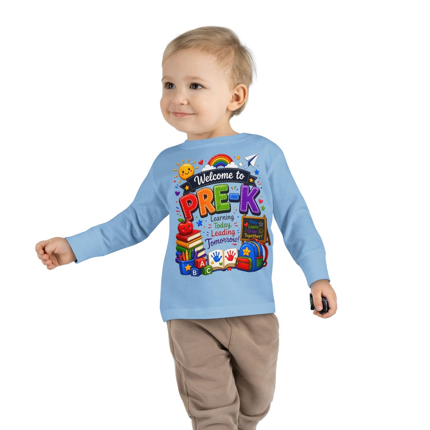 Welcome to Pre-K Toddler Long Sleeve Tee - Back to School Preschool Shirt