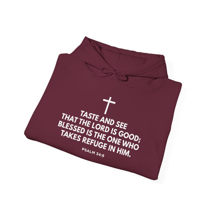 “Taste and See” Psalm 34:8 Hoodie
