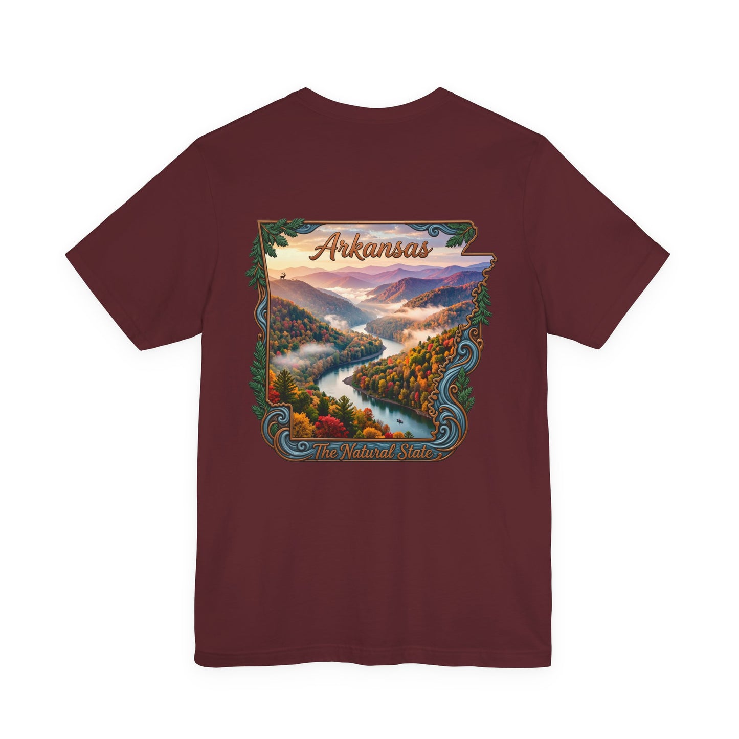 Arkansas Scenic River Tee — The Natural State Retro Landscape T-Shirt