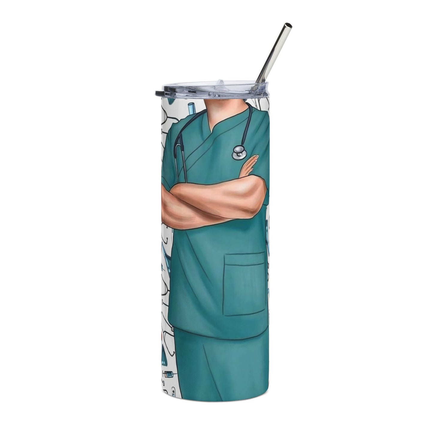 Nurse Nutrition Facts 20oz Stainless Steel Tumbler