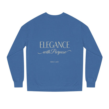 Elegance with Purpose Crewneck Sweatshirt — First Lady Inspirational Pullover