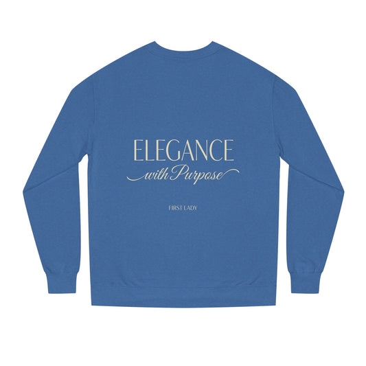 Elegance with Purpose Crewneck Sweatshirt — First Lady Inspirational Pullover