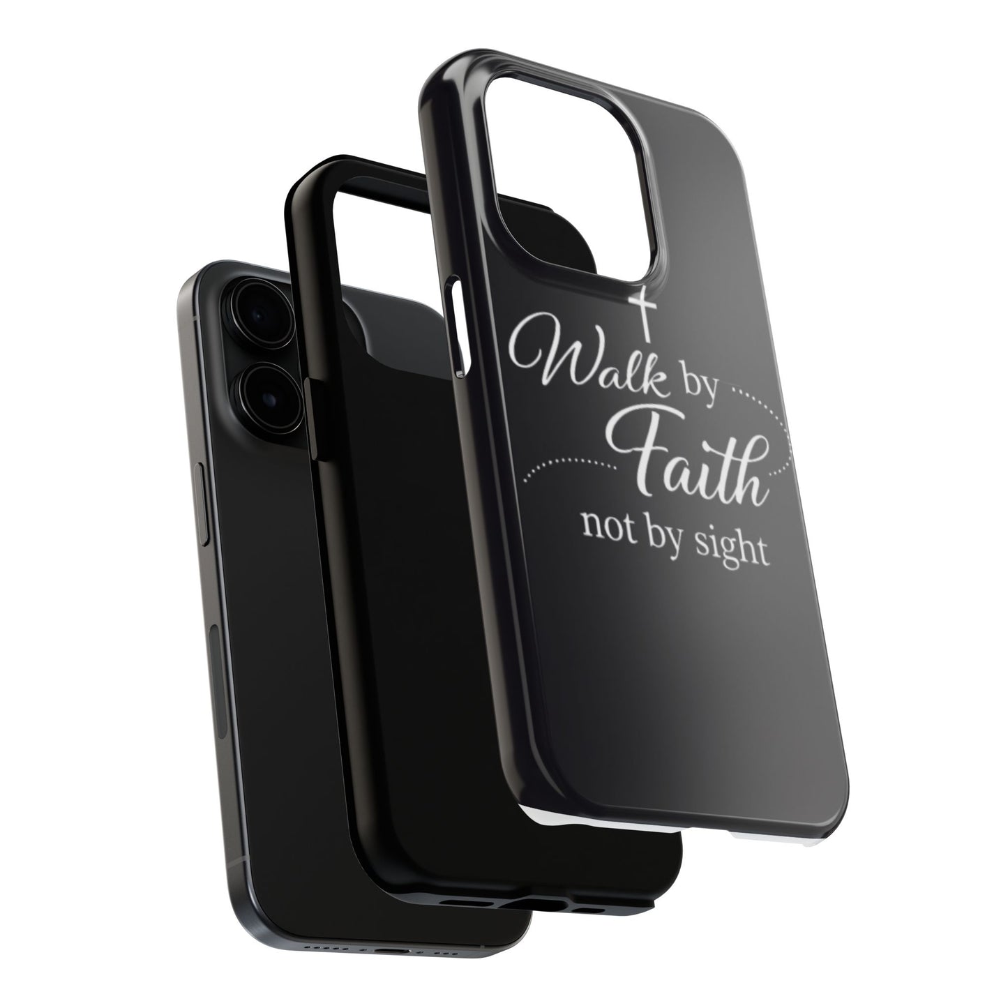 Walk by Faith Tough Phone Case – Christian Inspirational Scripture Design