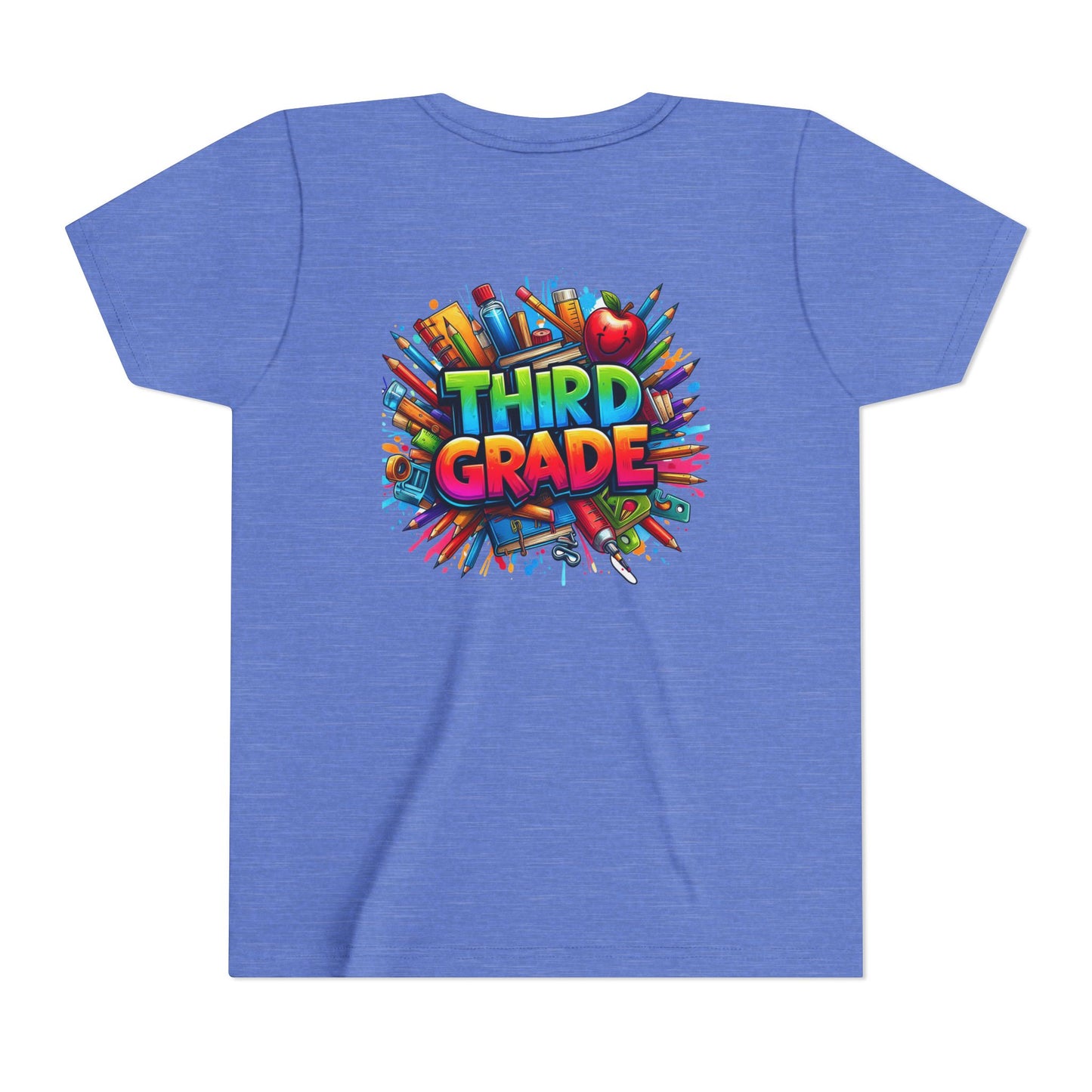 Third Grade Kids' T-Shirt – Colorful School Supplies Back-to-School Tee