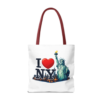 I  NY Statue of Liberty Tote Bag — New York City Souvenir Canvas Tote