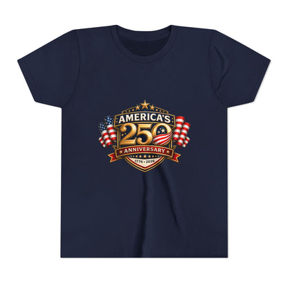 America's 250th Anniversary Youth Tee - Patriotic 1776–2026 Celebration Shirt
