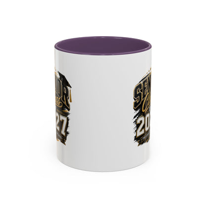 Senior Class of 2027 Accent Coffee Mug — Graduation Gift