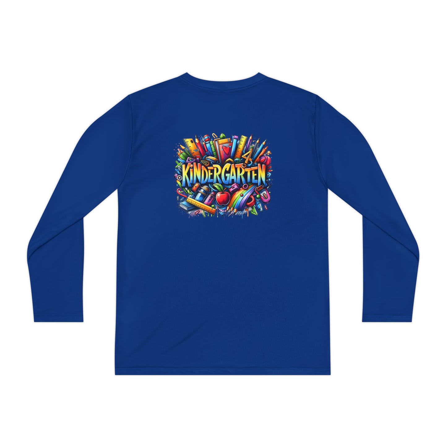 Kindergarten Crayons Youth Long Sleeve Tee