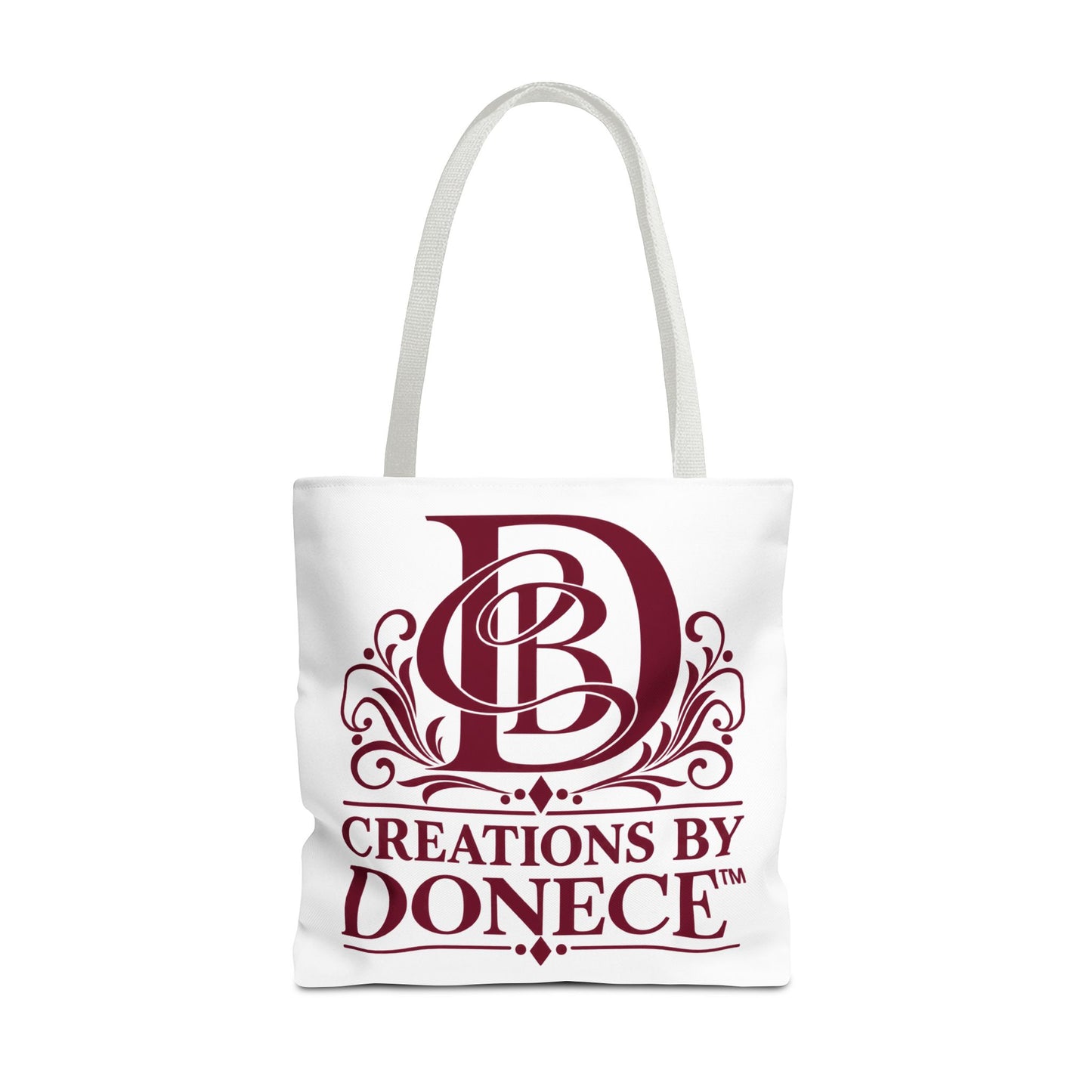 Tote Bag — Creations by Donece Logo Tote (Branded Monogram, Everyday Carry)
