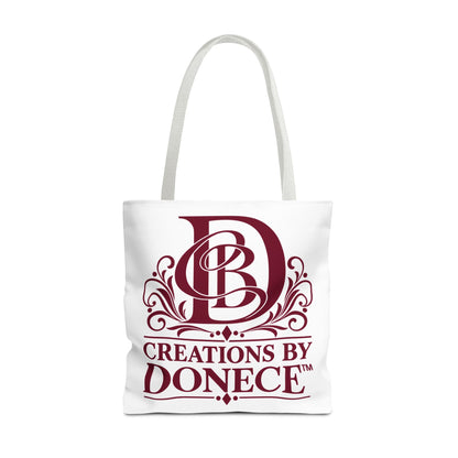 Tote Bag — Creations by Donece Logo Tote (Branded Monogram, Everyday Carry)