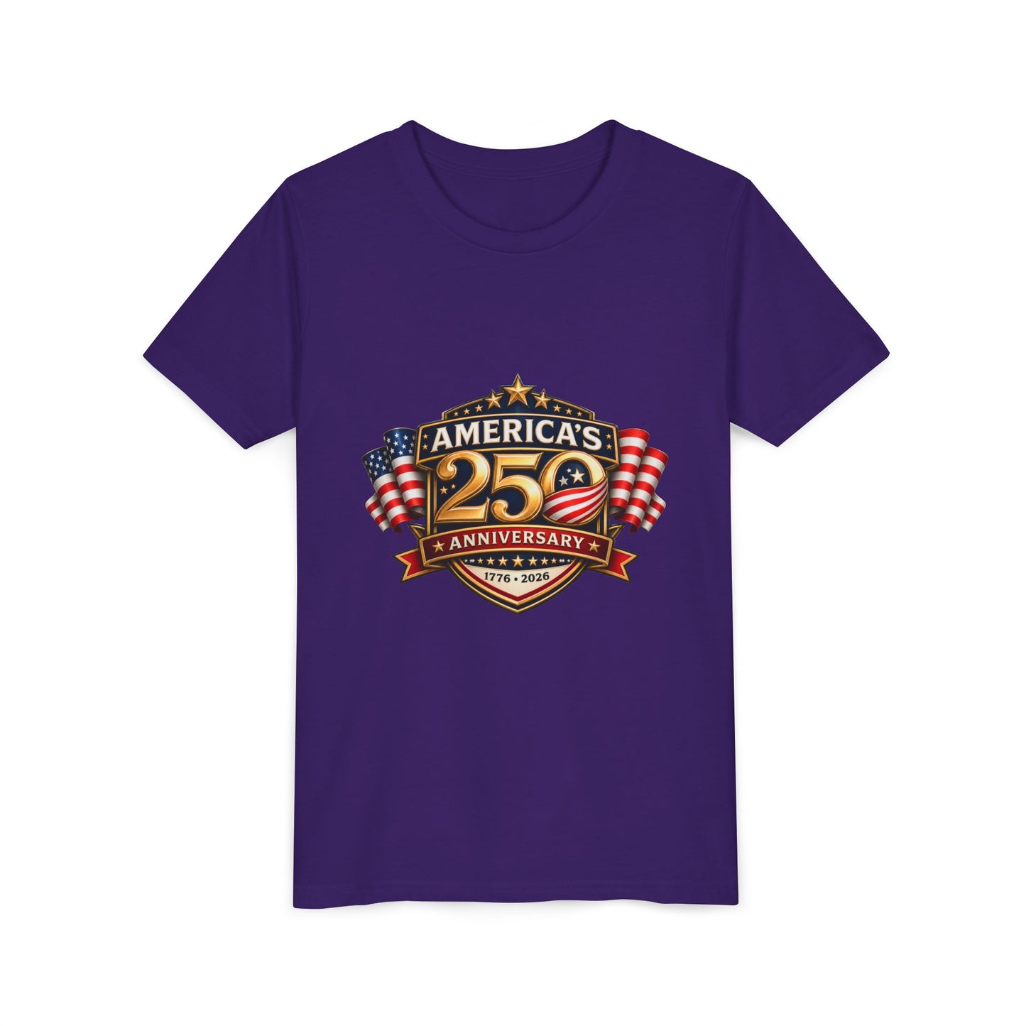 America's 250th Anniversary Youth Tee - Patriotic 1776–2026 Celebration Shirt