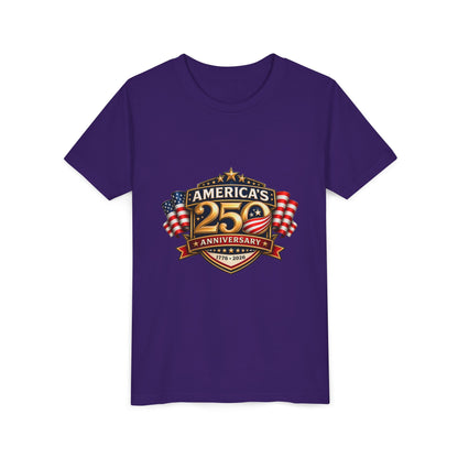 America's 250th Anniversary Youth Tee - Patriotic 1776–2026 Celebration Shirt