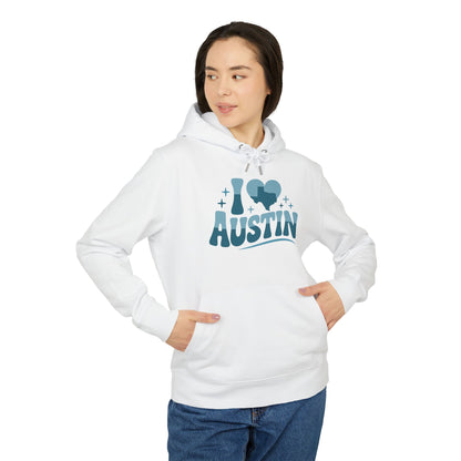 I Heart Austin Hoodie — Retro City Pride Pullover