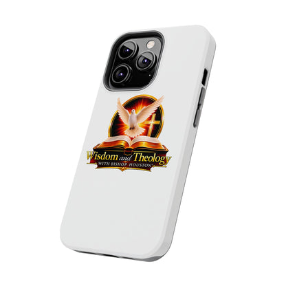 Wisdom and Theology Tough Phone Case — Christian Dove & Cross Design