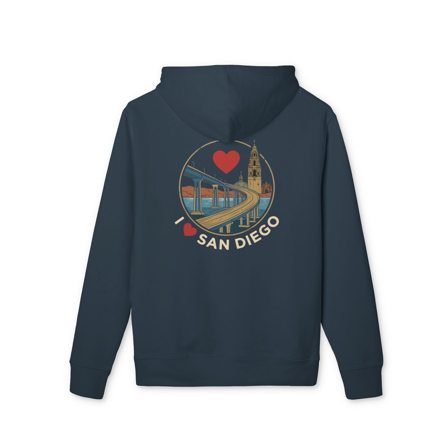 San Diego Retro I Heart Skyline Hoodie