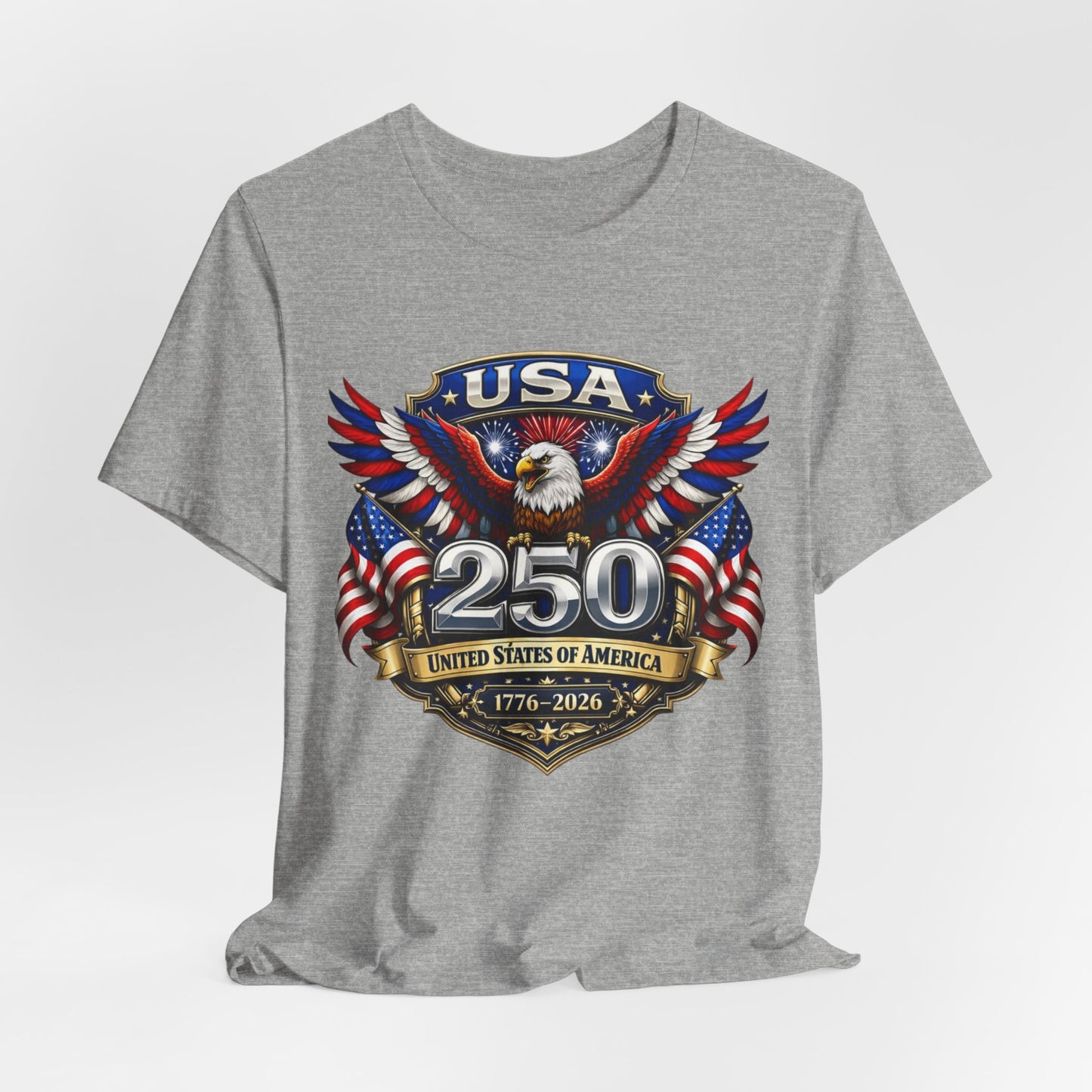 USA 250th Eagle T-Shirt — 1776–2026 Patriotic American Independence Tee