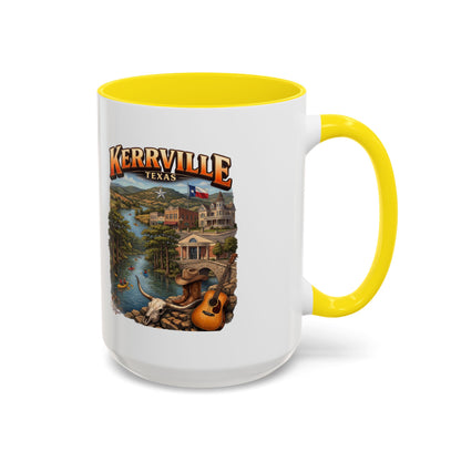 Kerrville Texas Souvenir Coffee Mug — Scenic Riverfront Design (11/15oz)