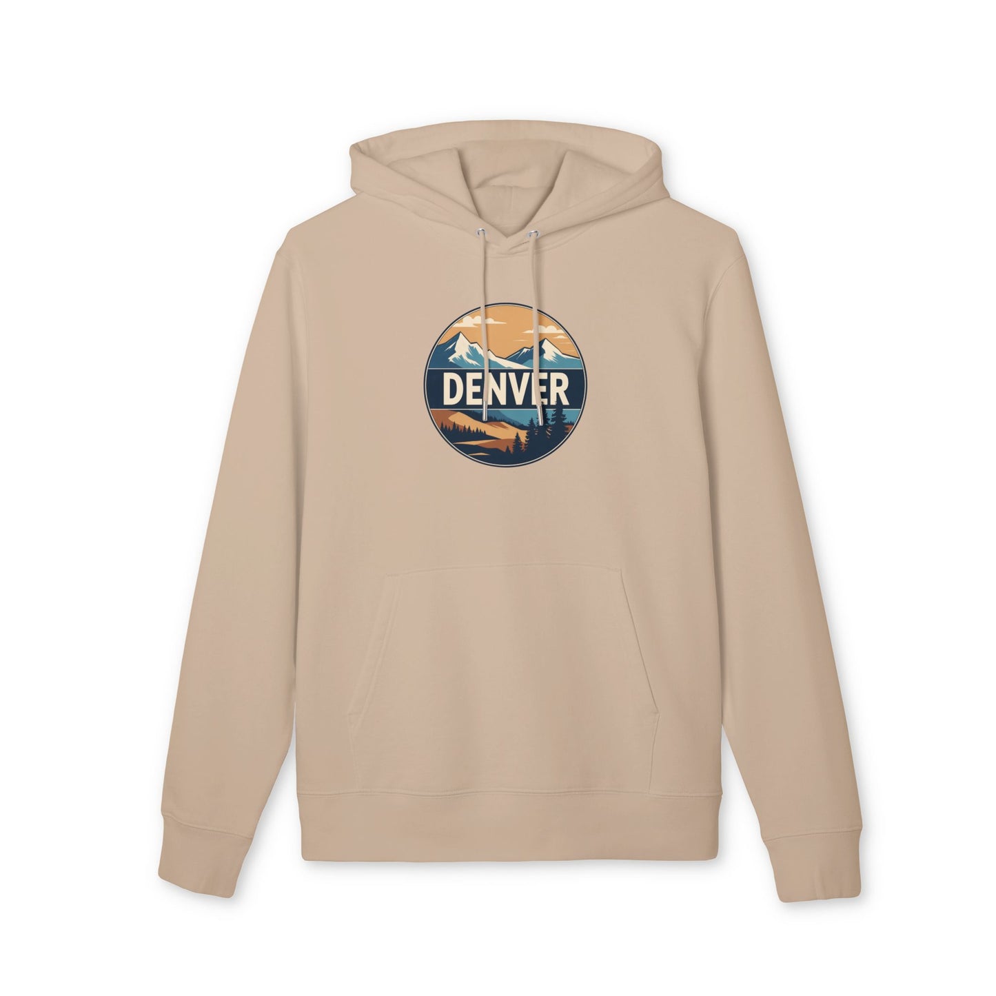 Denver Mountains Hoodie — Retro Outdoor Graphic