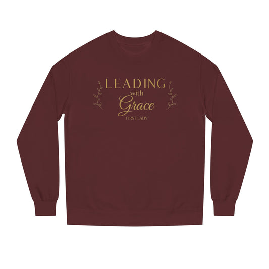 Leading with Grace Sweatshirt — Inspirational Women's Leadership Crewneck