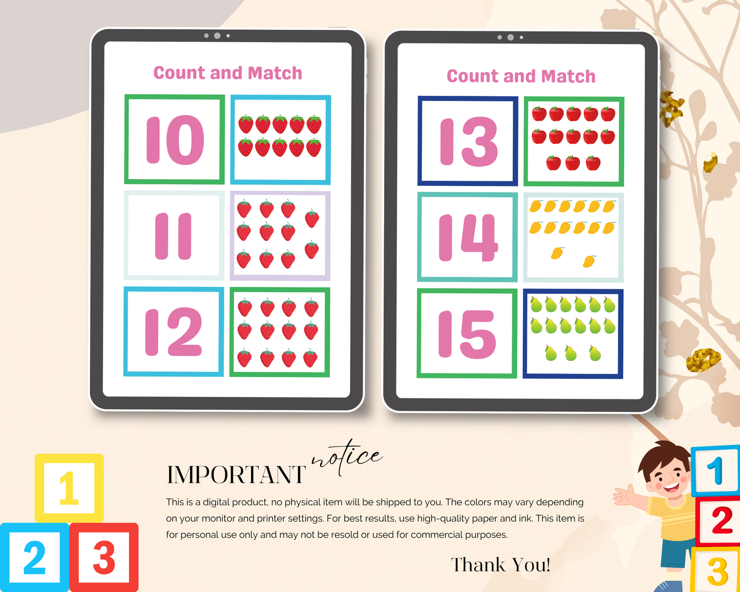 Math Workbook for Kids | Printable Math Worksheets for Addition, Subtraction & Early Learning Practice