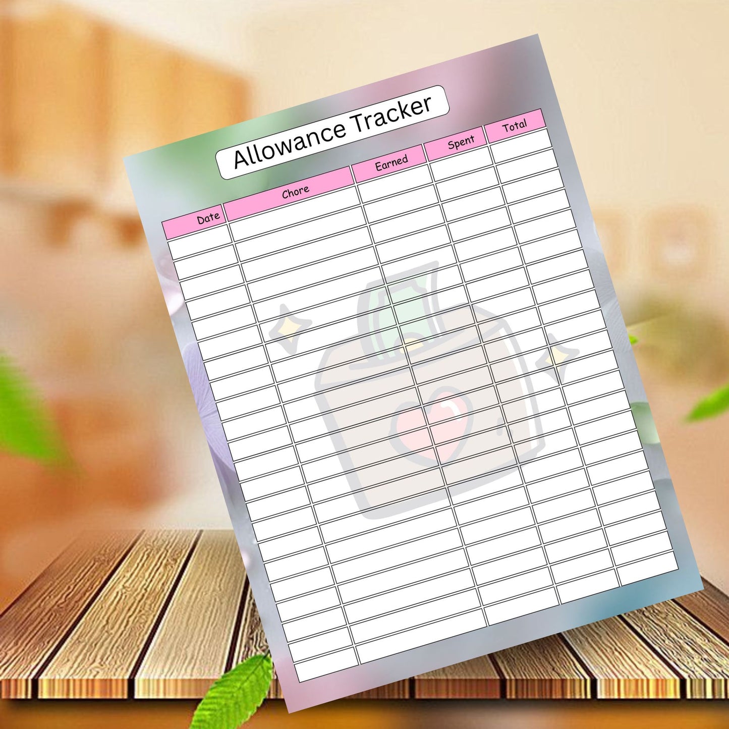 Savings Tracker for Kids Printable | Fun Money Saving Progress Chart for Children