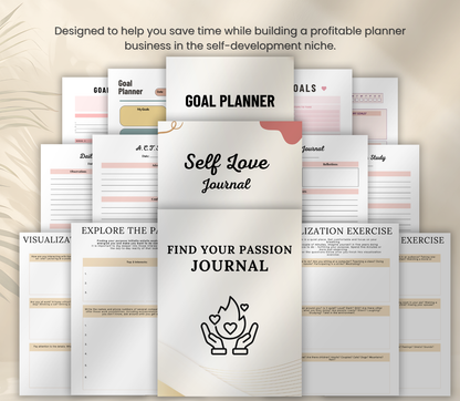 Personal Development PLR Bundle | Editable Canva Self-Growth & Success Templates