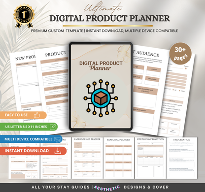Digital Product Planner | PDF Planner for Online Business & Product Launches