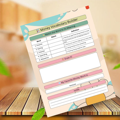 Kids Money Mindset Workbook | Financial Literacy & Smart Money Habits for Children