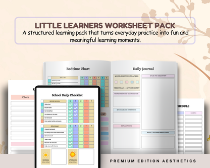 Little Learner Worksheet Pack | Printable Preschool & Early Learning Activities for Kids