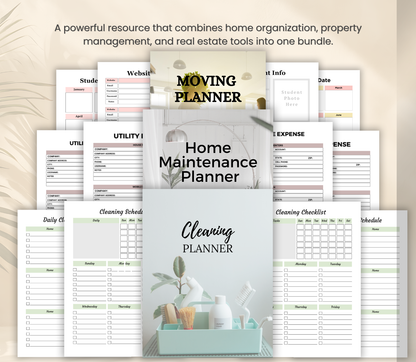 Home & Property PLR Bundle | Editable Canva Real Estate & Home Organization Templates