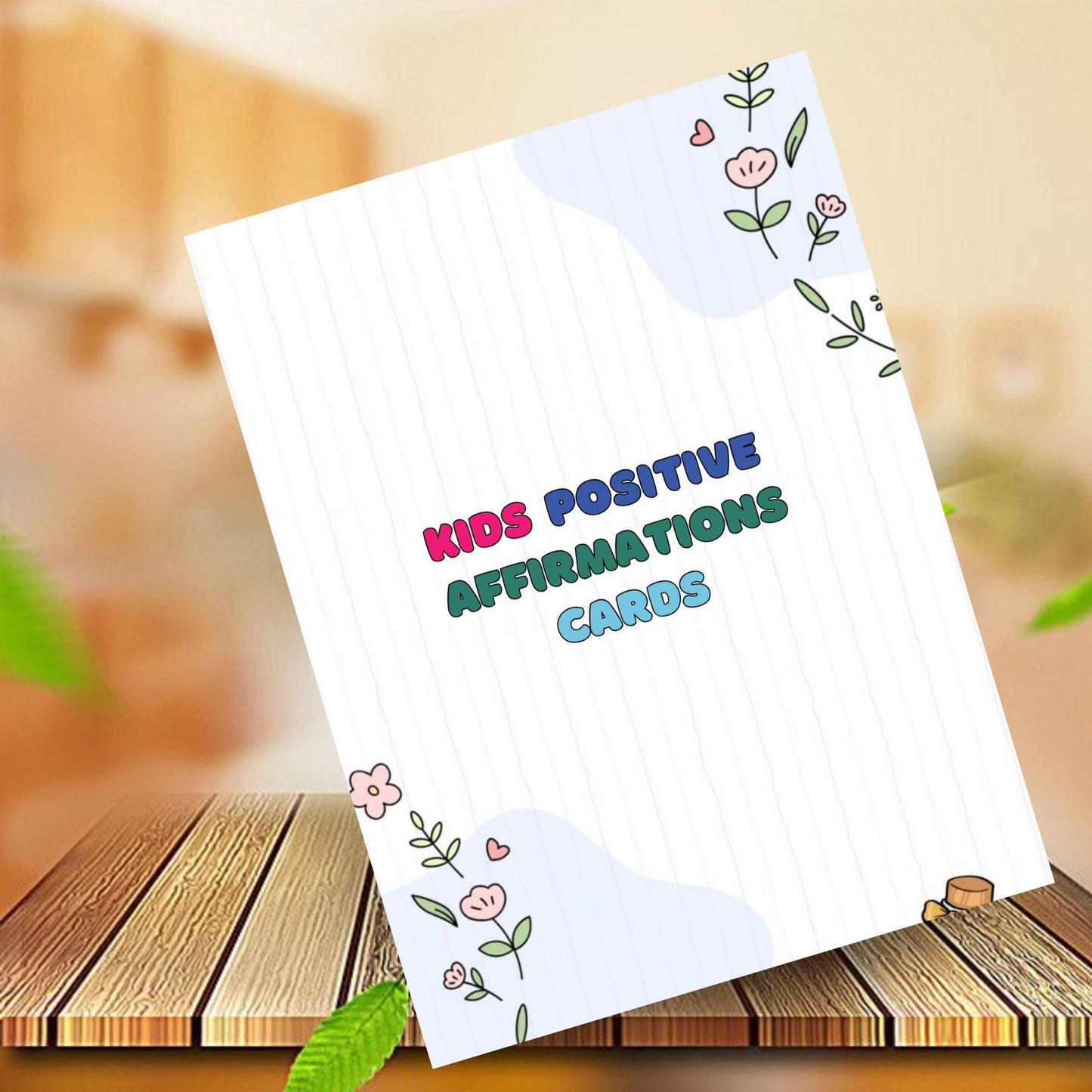 Kids Positive Affirmations Cards Printable | Confidence & Self-Esteem Boost for Children