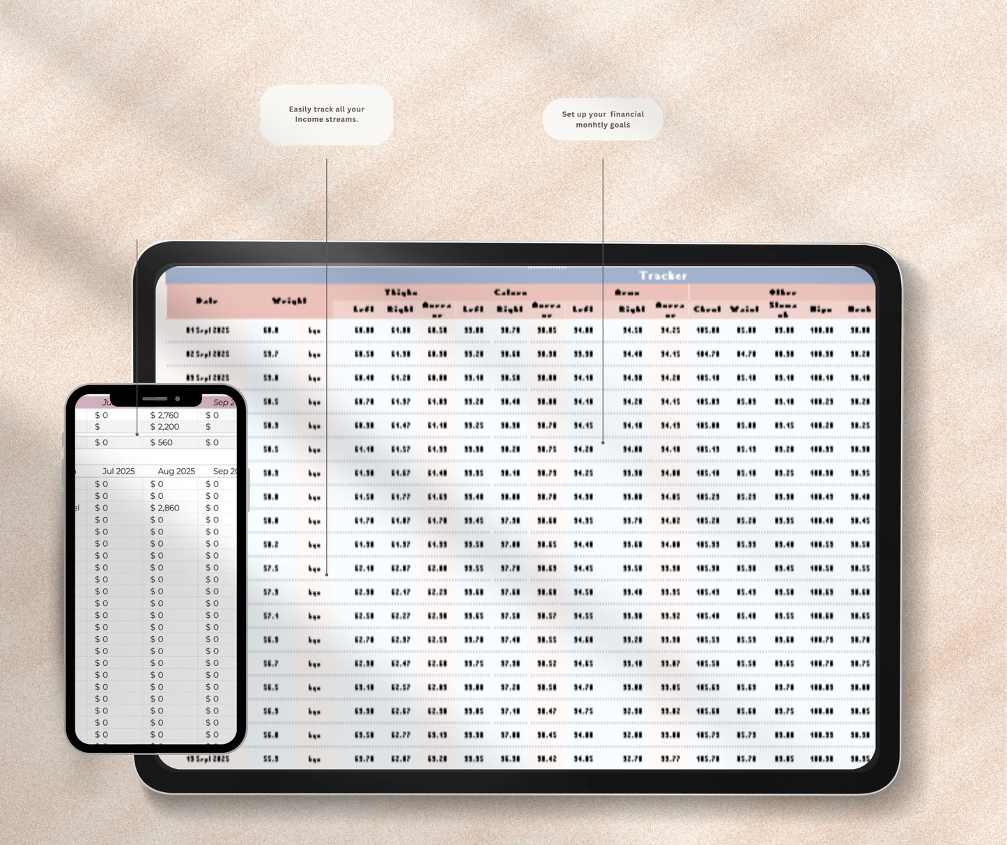 Monthly Budget Tracker Spreadsheet | Income & Expense Google Sheets Finance Planner