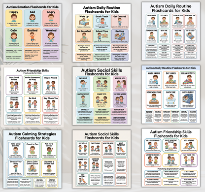 Autism Flashcards Mega Bundle | Printable Communication & Learning Cards PDF for Kids