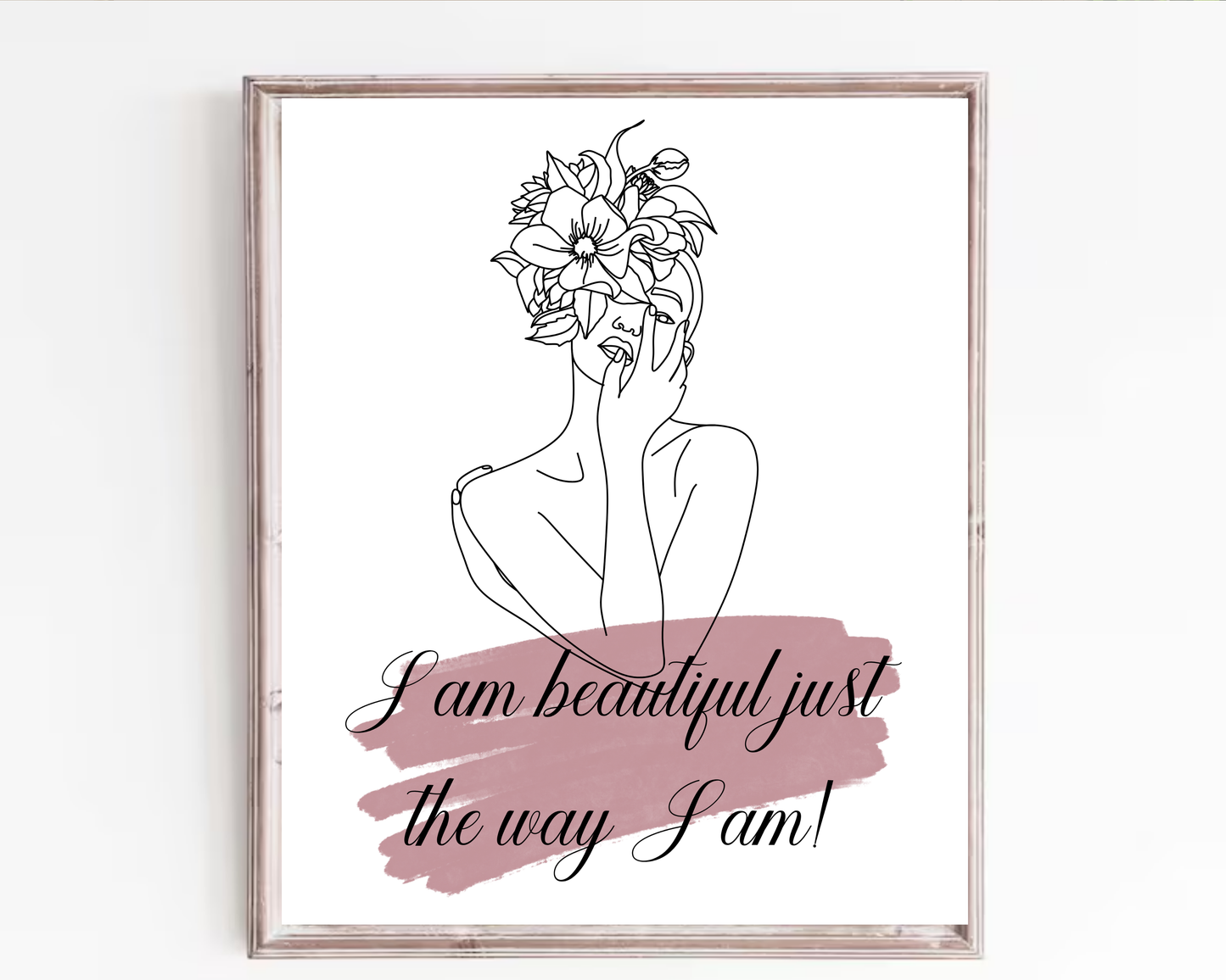 Woman Printable Wall Art | Inspirational Feminine Quote Poster, Empowerment &amp; Self-Love Decor, Printable Wall Art