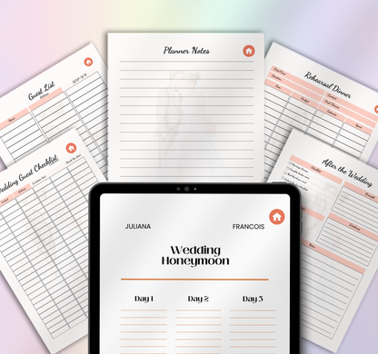Wedding Planner | Printable & Editable Wedding Organizer