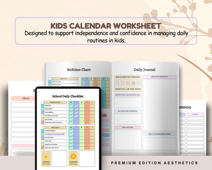 Kids Calendar Worksheet | Printable Days, Dates & Monthly Planning Activities for Early Learners